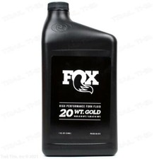Fox Racing 20 Weight Gold Bath Oil 32oz 32-Ounce Bottle for MTB Suspension