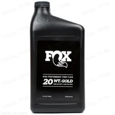Fox Racing 20 Weight Gold Bath Oil 32oz 32-Ounce Bottle for MTB Suspension