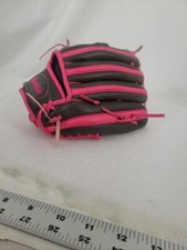Franklin Teeball Baseball Glove Pink Gray Kids Youth Child 22703L- 9.5  Right