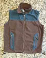 10,000 ft Above Sea Level Vest Jacket Womens/Mens Fleece Brown/Gray