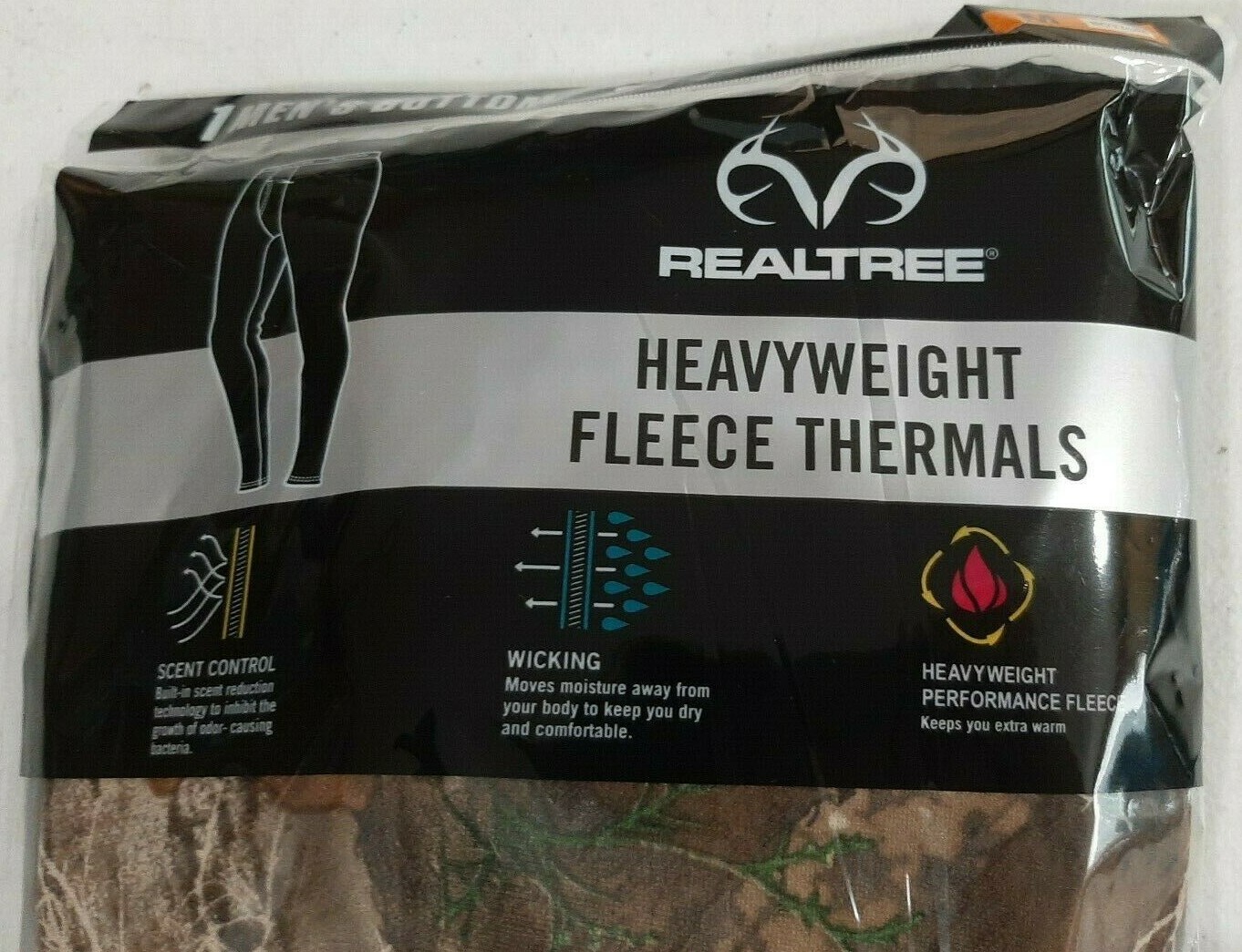 realtree heavyweight fleece thermal top