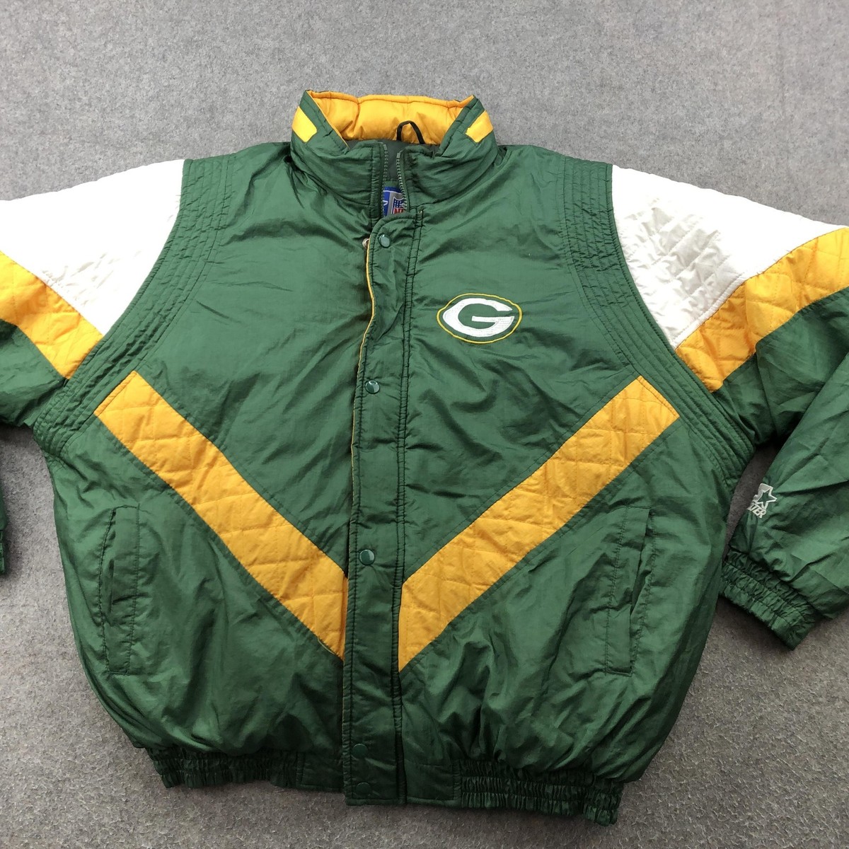 NFL Green Bay Packers ジャケット XL Vintage Green Bay Packers Jacket Mens XL Green Yellow NFL