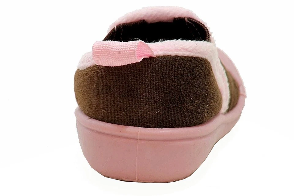 Skidders Niña XY8708 Marrón Antideslizante Agarre Zapatilla Zapatos Foto 4 de 4