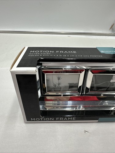 TARGET Home Mirror Motion Frame Picture Frame Holds 3 Pictures 3" x 2-7/16" - Picture 3 of 4