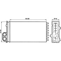 Valeo 883976 WäRmetauscher Innenraumheizung FüR Peugeot 406 405 15B 4B 15E 4E