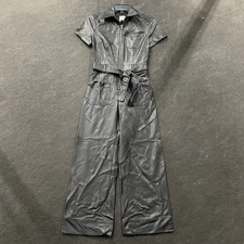 MAEVE The Colette Weekend Jumpsuit Faux-Leather Edition Women's 4P 