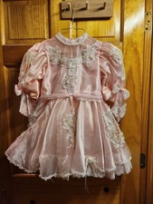 4 DRESSES-GIRLS LACE BEADED FANCY GIRL DRESSES
