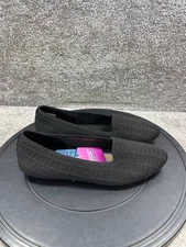 Skechers Flats Womens Size 9.5 Cleo 2.0 Look at You Ballet Black Casual Slip On