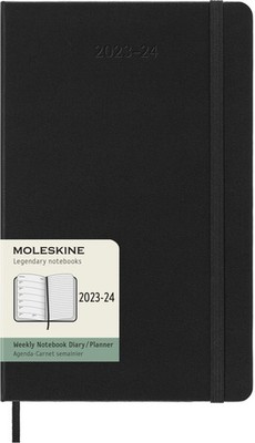 Moleskine Weekly Planner 2023-2024, 18-Month Agenda, Academic Diary, Weekly Diar