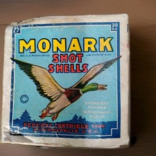 Federal Monark shot shell box 12 GA duck Shotgun MN vintage empty B14