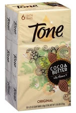 Tone cocoa butter bar soap sealed 6 pack