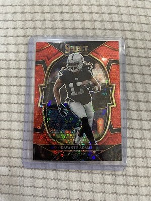 2022 Panini Select - Concourse Davante Adams #17 Red Disco Prizm /49