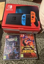 Nintendo Switch 1 Console (HAC 002) Bundle With Pokemon Legends Za And Scarlet