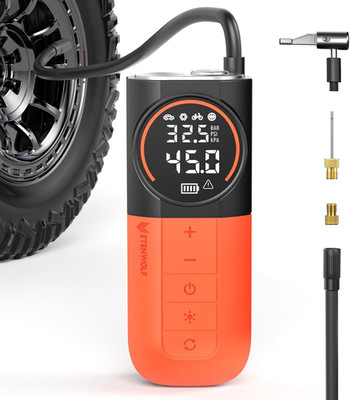S1 Tire Inflator Portable Air Compressor, 160PSI Air Pump for Car Tires, Bike, M