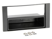 Autoradioblende 2-DIN Einbaurahmen Schwarz Matt FüR Ford Galaxy 2 WA6 Kuga 1
