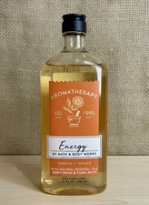 Bath  Body Works Energy Orange  Ginger Body Wash  Foam Bath 10 oz