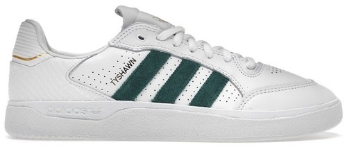 ADIDAS TYSHAWN WHITE/DARK GREEN MENS SKATE SHOE | eBay