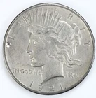 1921 Peace Dollar Silver Fine details $1
