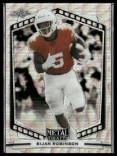 2022 Leaf Draft #B-BR1 Bijan Robinson Metal Wave Silver