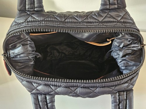 MZ Wallace Small Sutton Black Bag Satchel Tote Zip Top Handbag - NO STRAP - Bild 11 von 13