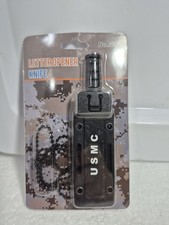 Mini Tactical Portable Steel Keychain Pocket Knife Letter Opener Black