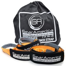Tree Saver Winch Line Extension Strap 3"x8' 2 Pack 35,053 lbs Towing Recovery