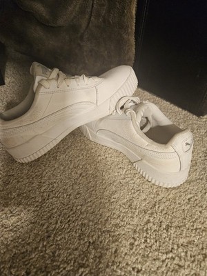 PUMA Carina Leather White Silver Women's Sneakers 370325-02 2024