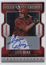 2014 Elite Extra Edition Inspirations Die-Cut Signatures /100 Isan Diaz Auto 4z8