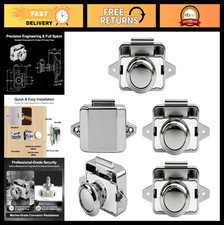 Push Button Cabinet Door Lock Marine Drawer Latches - 5 Pcs, ABS Zinc Alloy,