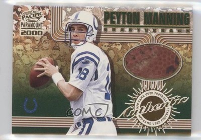 2000 Pacific Paramount Game-Used Footballs Peyton Manning #6 HOF ex0
