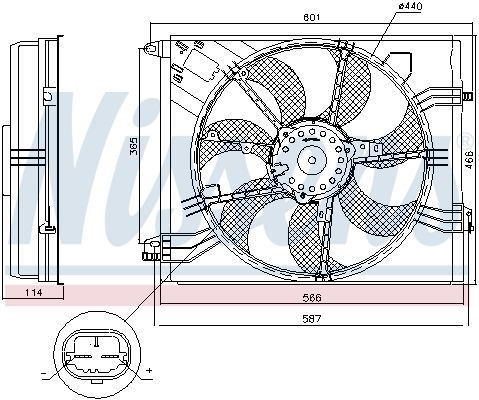 NISSENS 85948 FAN RADIATOR