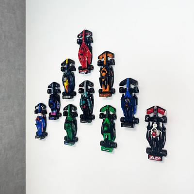 Vertikale Wand Display Halterung für Lego F1 Speed Champions Rennwagen Sets