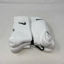 Nike Everyday Cushioned Training Crew Socks 6-Pack - White - Size Small