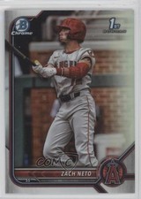 2022 Bowman Draft Chrome Refractor Zach Neto #BDC-18 1if6
