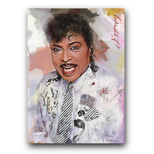 Little Richard Art Card Limited 30/50 Edward Vela Signed (Celebrities Men)