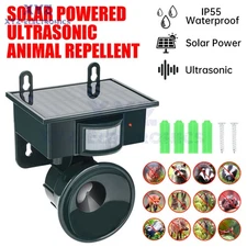 Smart Ultrasonic Pest Reject Outdoors Solar Ultrasonic Animal Repellent Raccoon