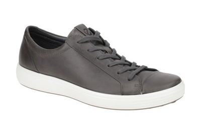 Ecco SOFT 7 MEN`S Herrenschuhe - sportliche Halbschuhe - Schnürschuhe grau NEU