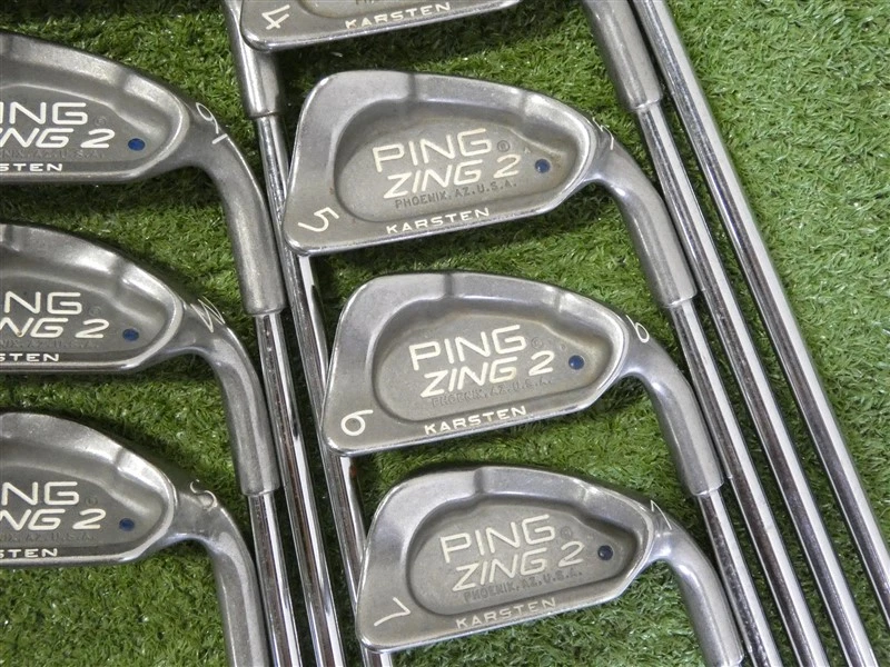 Ping Zing 2 Irons 3-W & S JZ Stiff Steel Blue Dot 1* Upright +.5" - Image 2 of 4