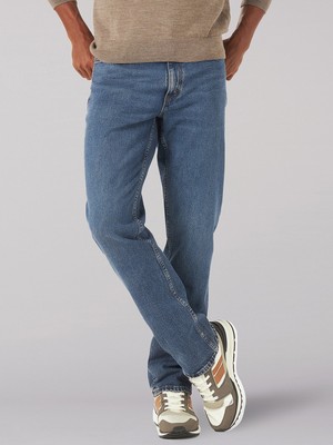 Lee Men's Legendary Relaxed Straight Jean- Frosted Night