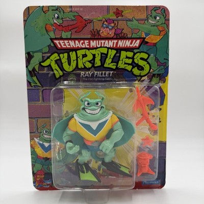 Playmates TMNT Ray Fillet Action Figure w/ Fish Stix & Scarfish 1990
