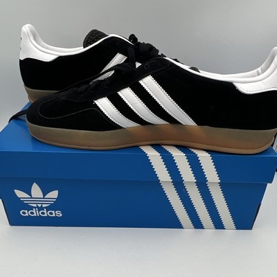 adidas Gazelle Indoor Men s Low Top Suede Sneakers Black/White Gum JI2060