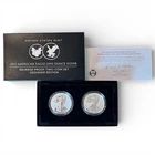 2021 $1 Reverse Proof American Silver Eagle Designer Edition 2pc Set OGP NB401