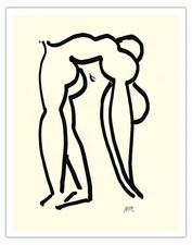 Acrobat - Brush and Ink on Paper by Henri Matisse 1952