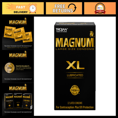 XL Large Size Lubricated Condoms - 12 Count, Extra Comfort & Sensitivity