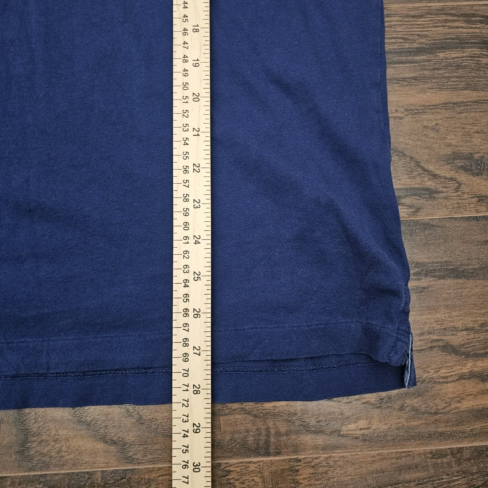 Polo Ralph Lauren Mens Large Polo Shirt Navy Blue Short Sleeve Classic Fit thumbnail 4