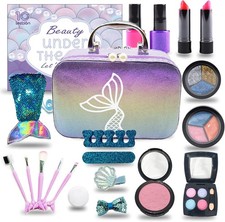 Kids Makeup Set for Girls - Non Toxic Washable Mermaid Kit, Little...