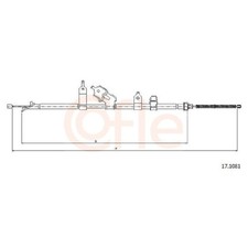 Handbremsseil hinten rechts für Toyota Yaris P9 | 24093704