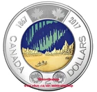 Canada 2017 $2 Dollar Glow in the Dark Dance of the Spirits Toonie coin BU