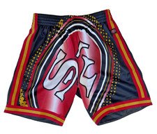 San Francisco 49ers Big Logo Shorts from Mitchell & Ness - Medium