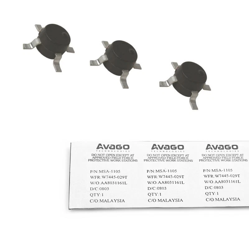 AVAGO (BROADCOM) 3x AVAGO MSA-1105 Amplificatore RF, MMIC, bipolare, a cascata, 50/75 Ohm